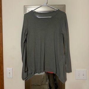 Gray cozy top